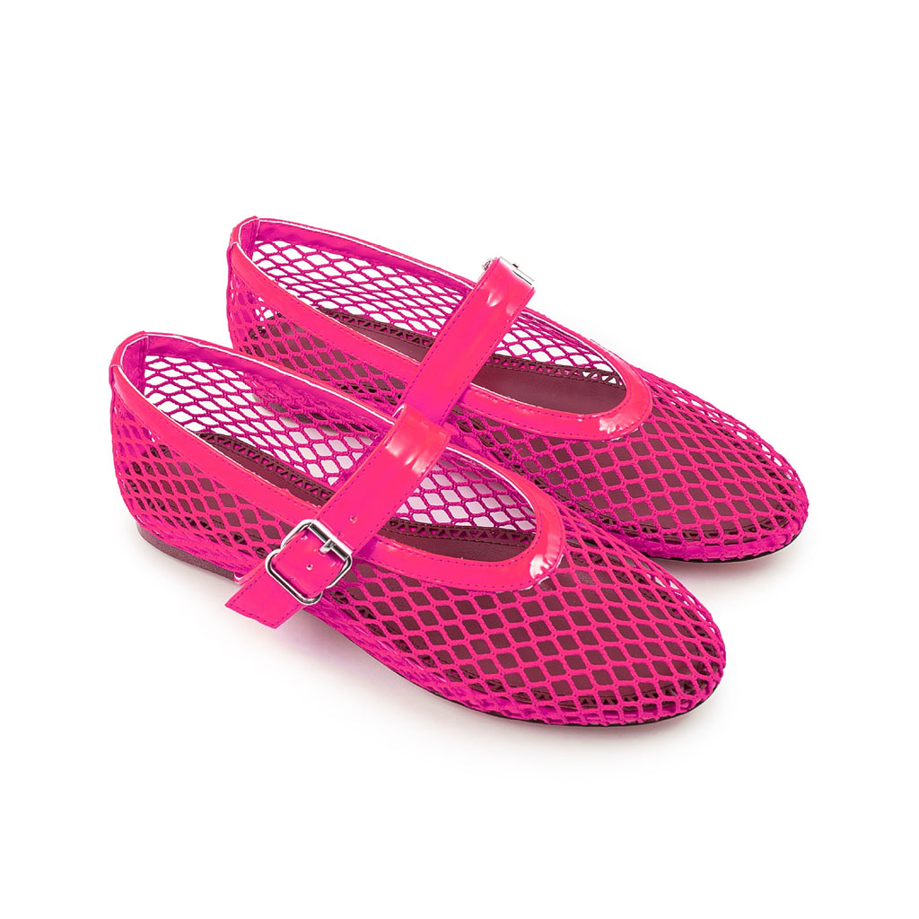 British Style Mary Jane Shoes For Women Fashion Patchwork Mesh Flat Ballet Shoes Buckle Strap Comfortable Summer Casual Shoes