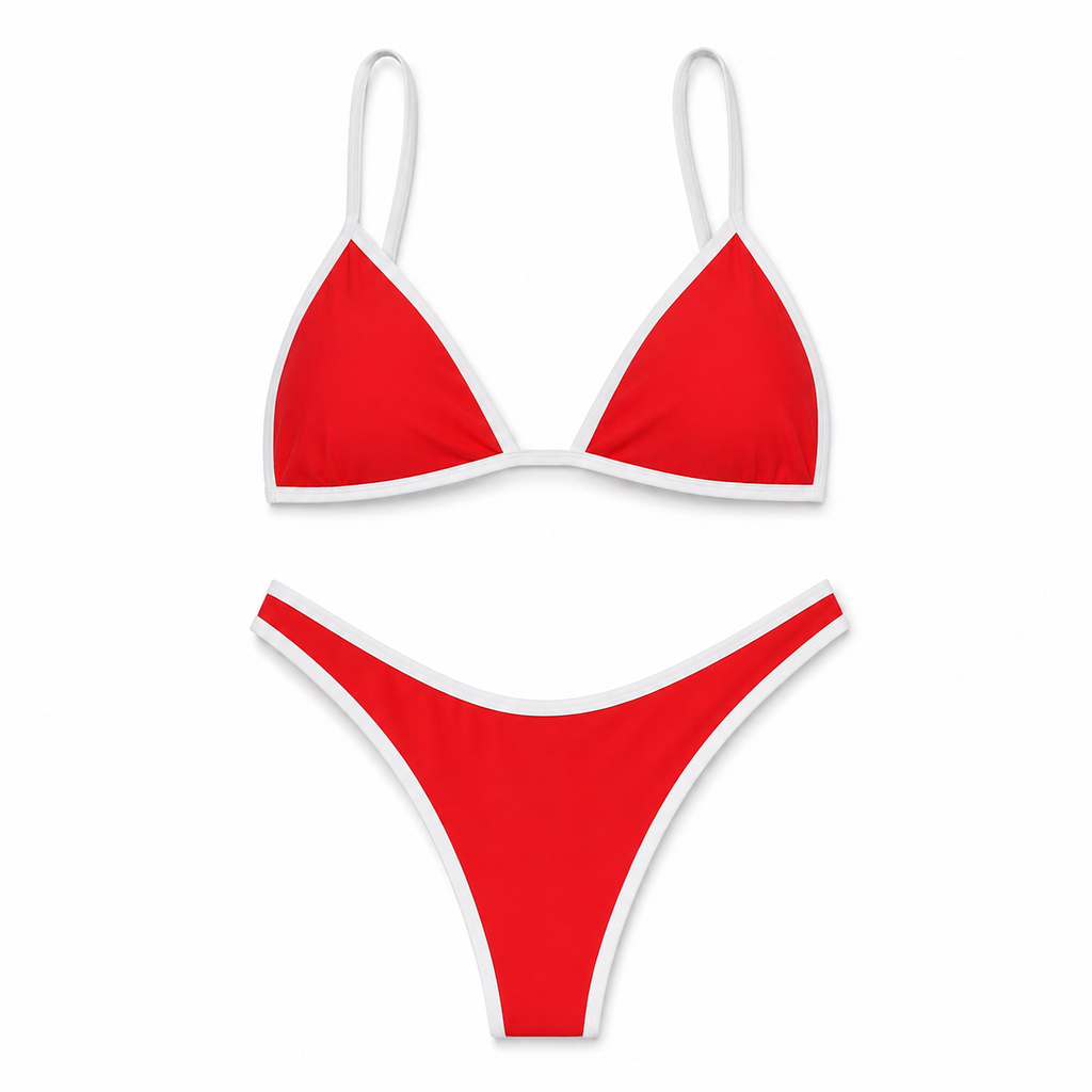 Triangle bag bikini women's split swimsuit