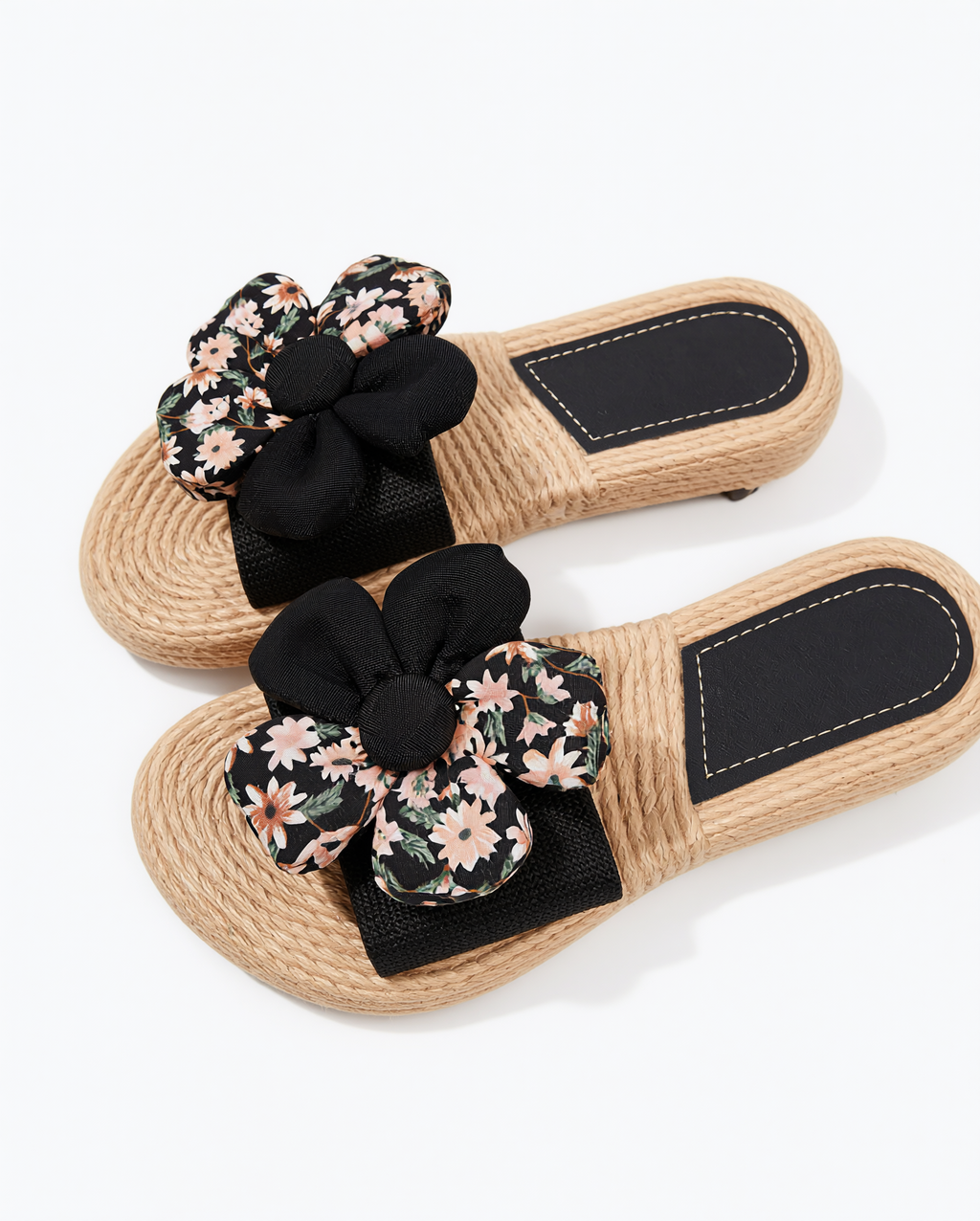 Floral Bow Slides