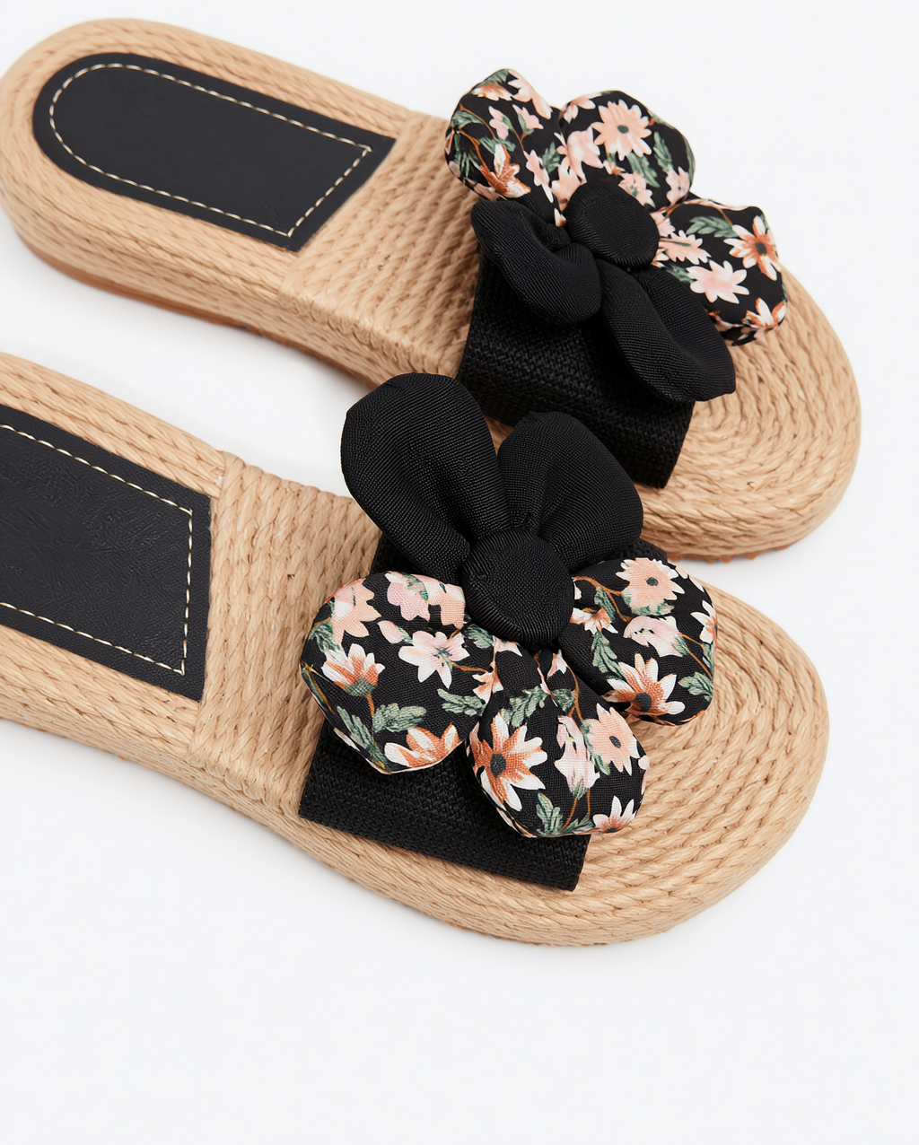 Floral Bow Slides