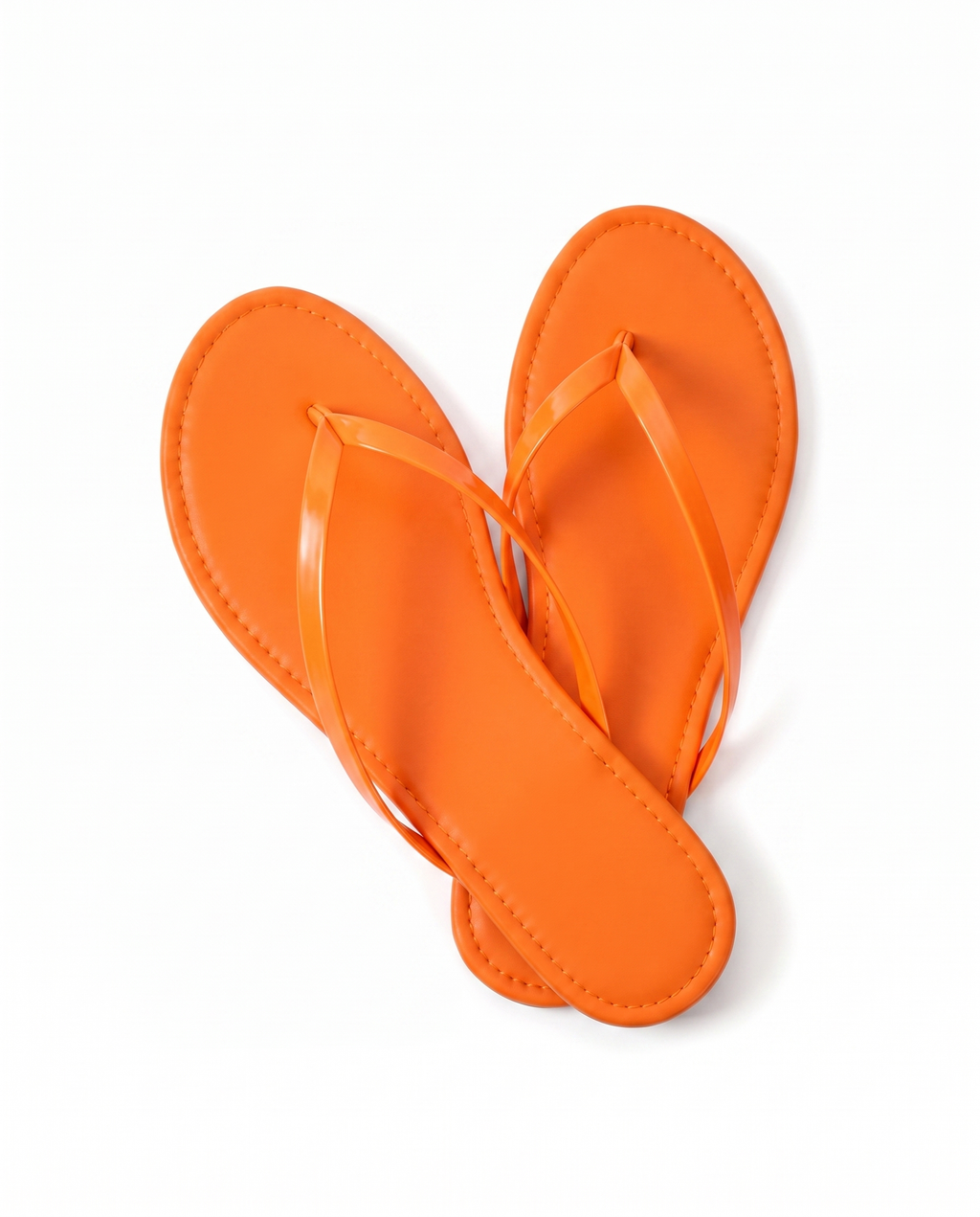 Orange Gloss Sandals