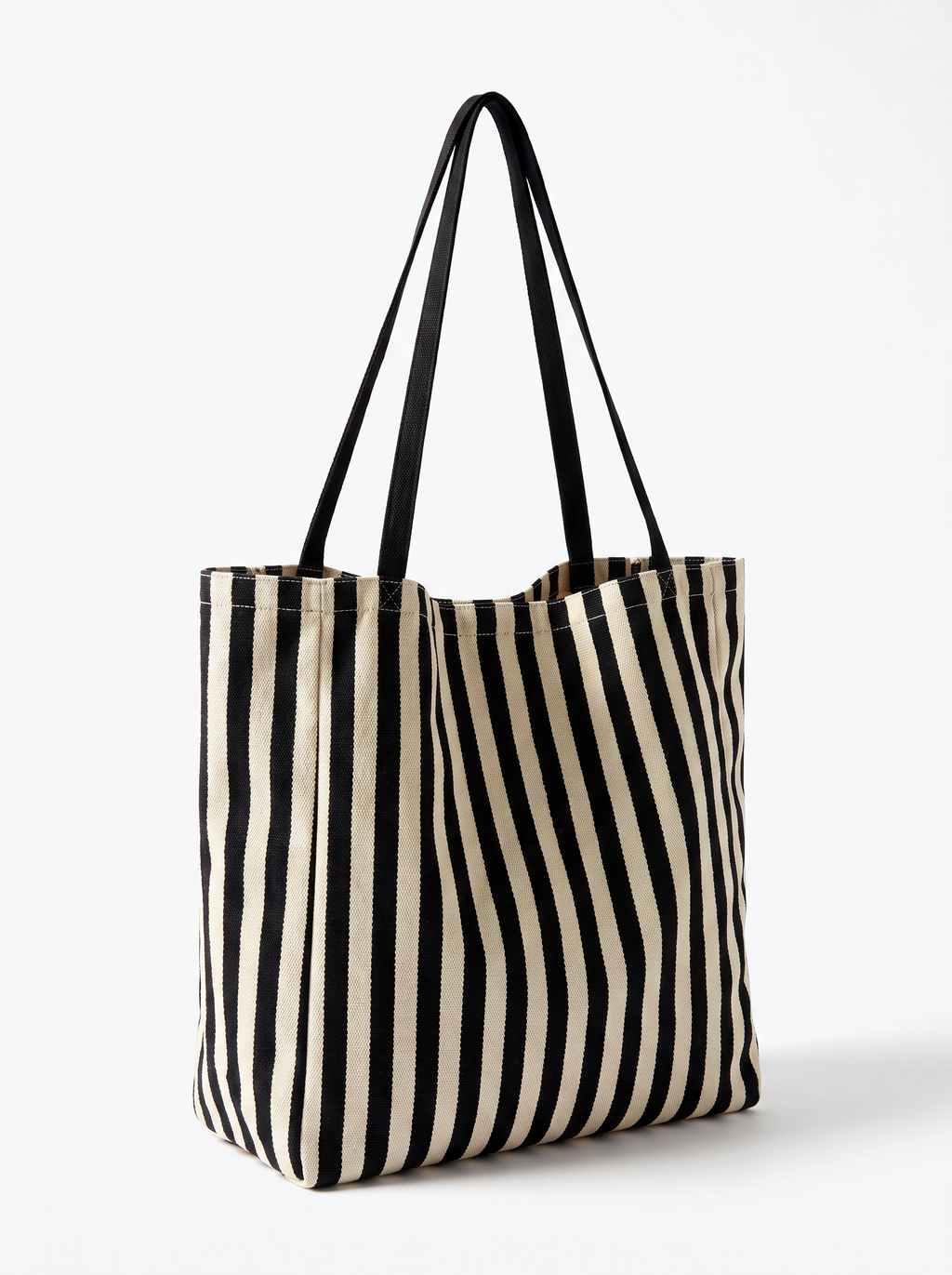 Striped Canvas Tote
