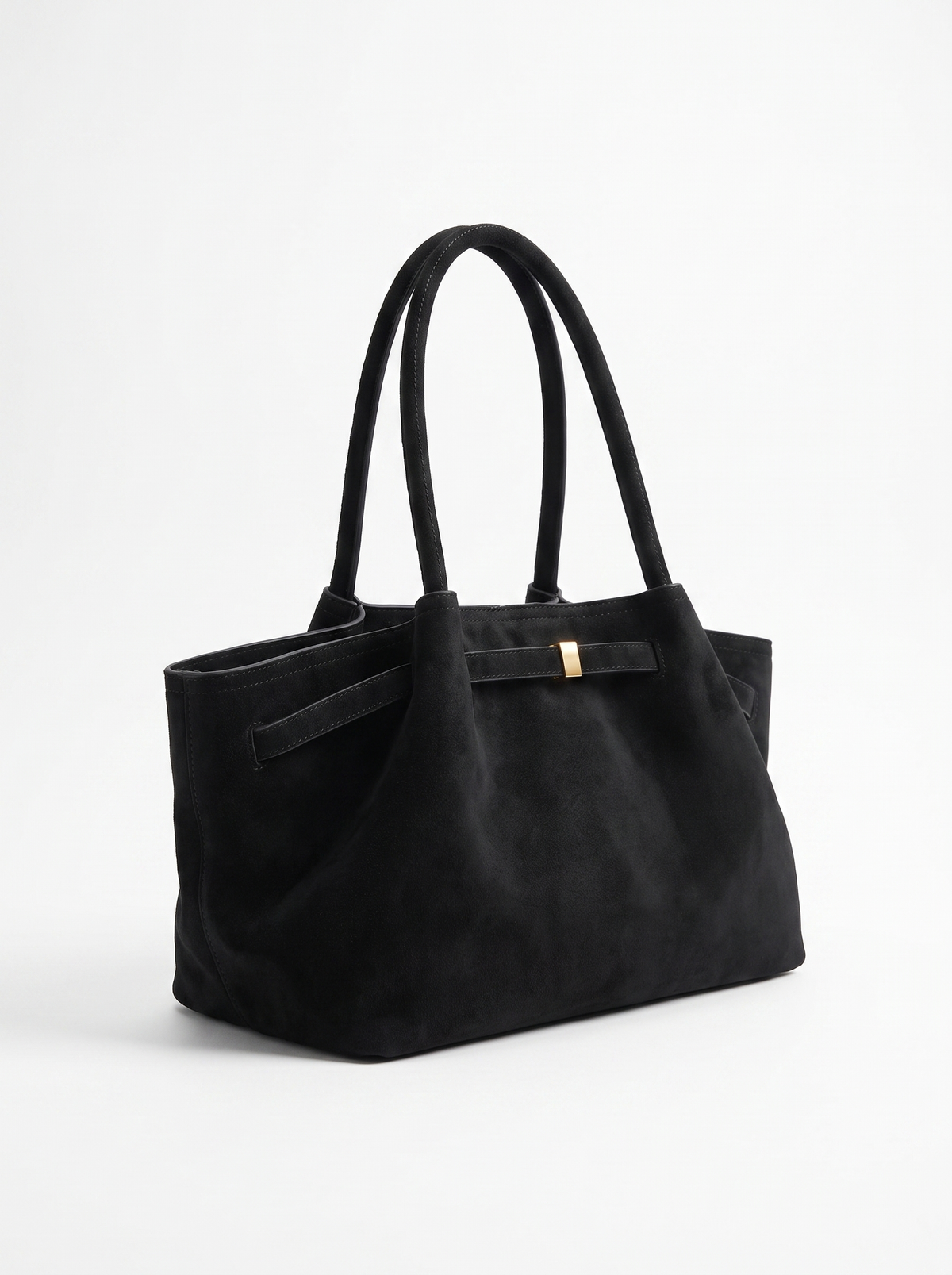 Structured Suede Tote Bag
