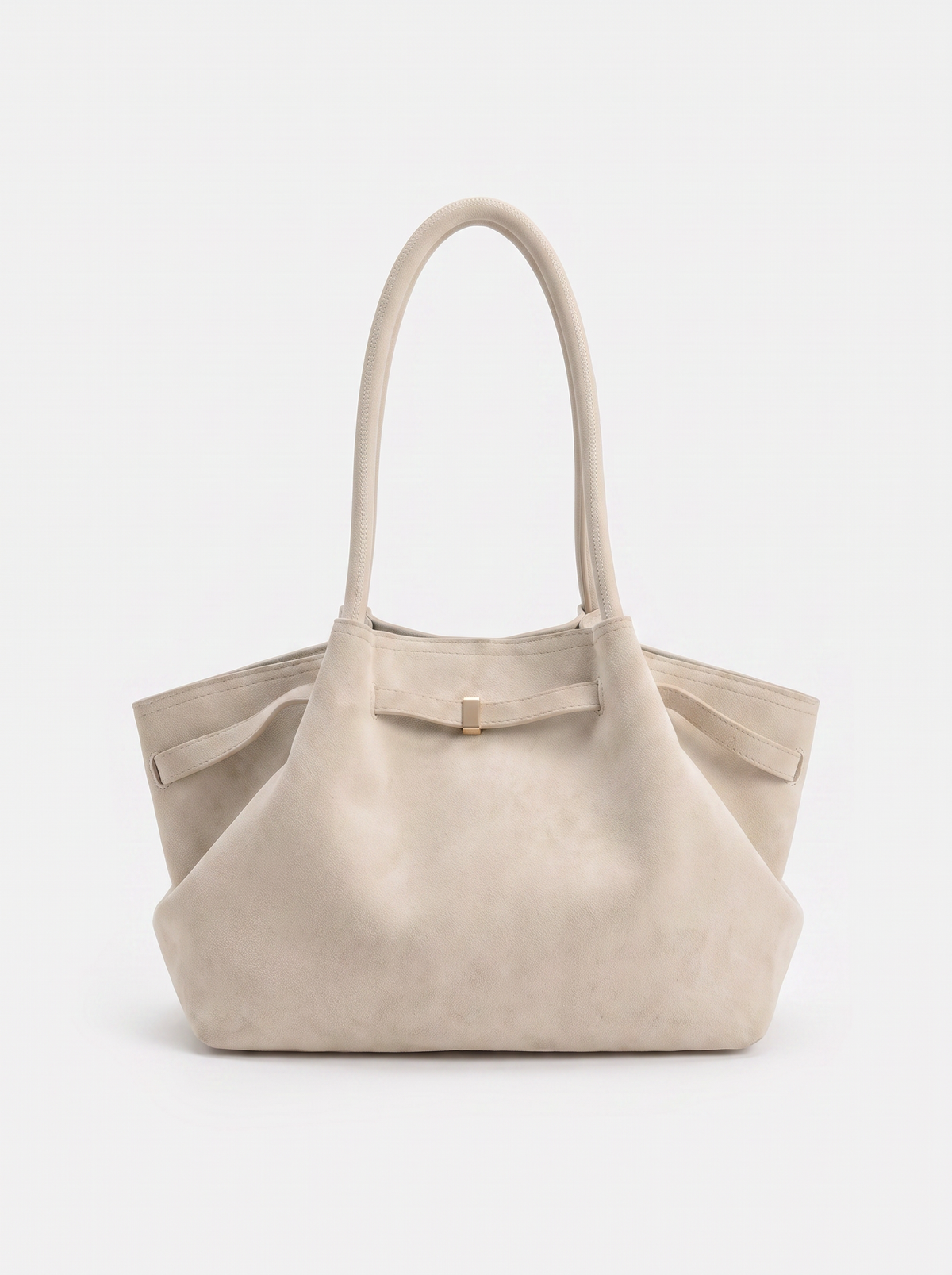 Structured Suede Tote Bag
