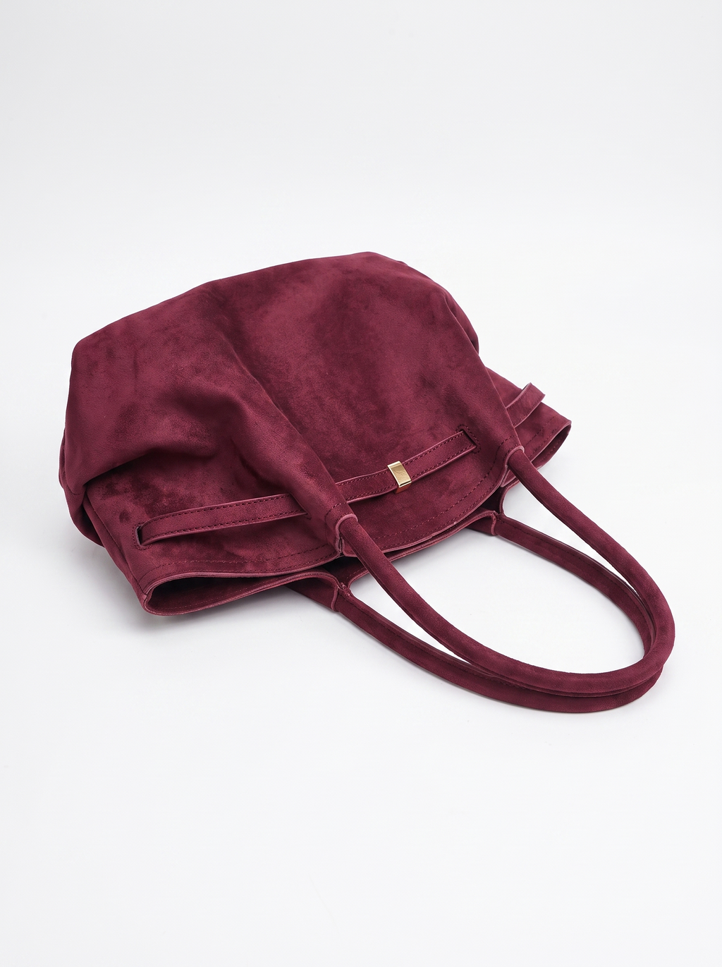 Structured Suede Tote Bag