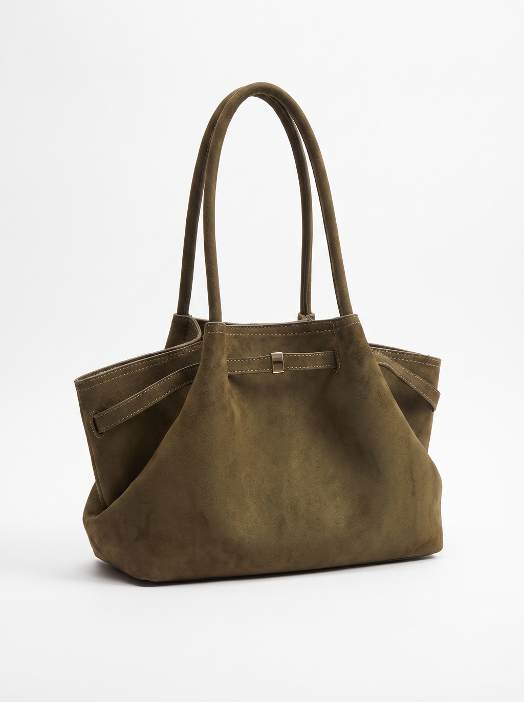 Structured Suede Tote Bag
