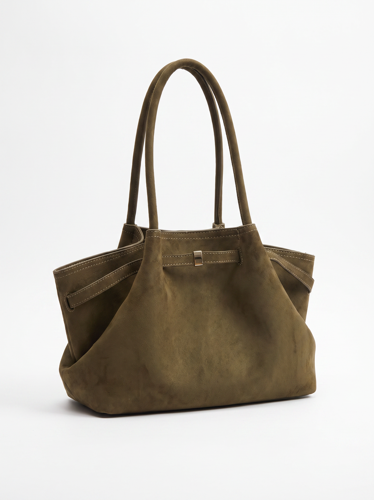 Structured Suede Tote Bag