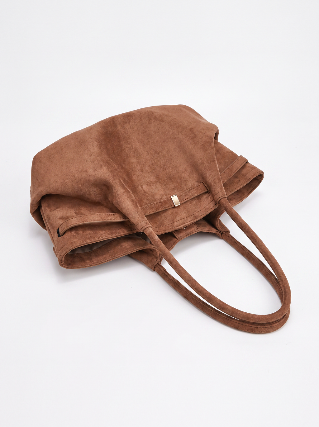 Structured Suede Tote Bag