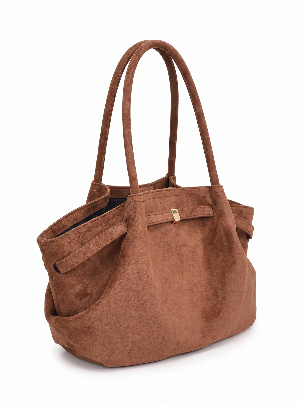 Structured Suede Tote Bag